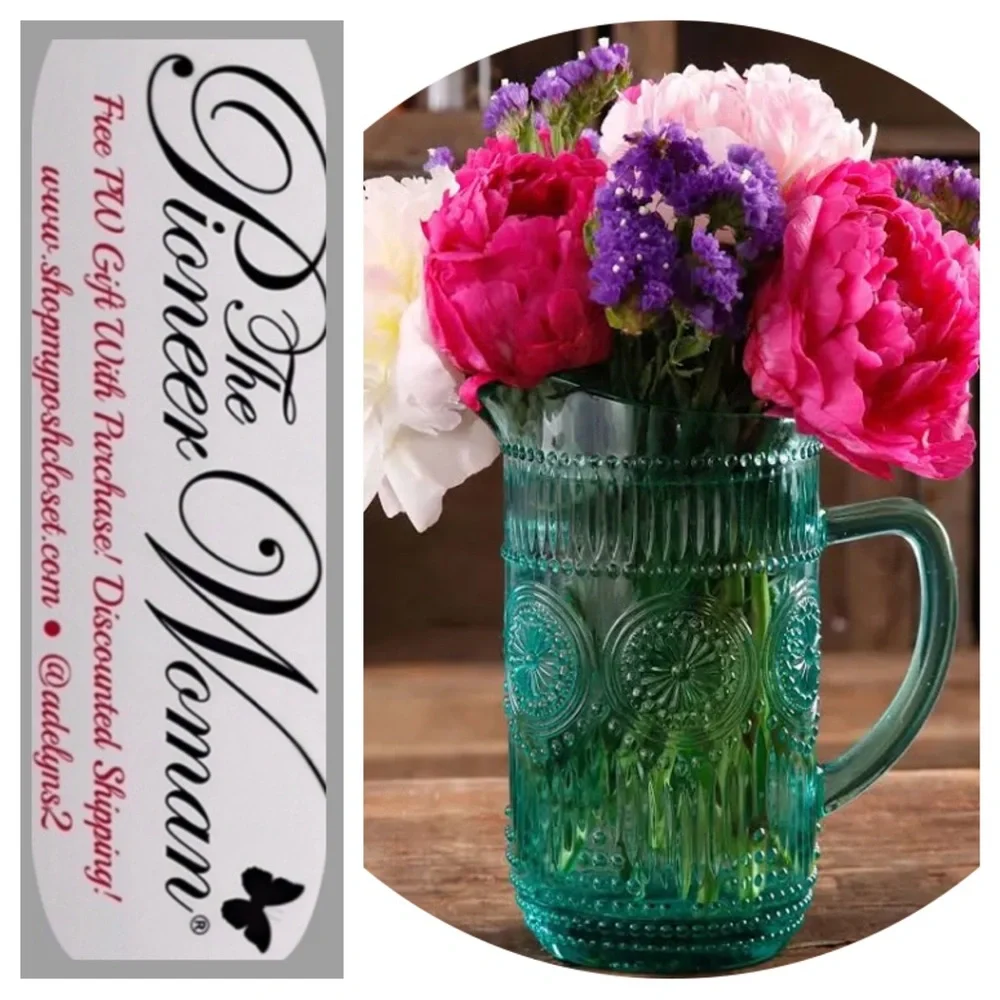 🌺 New The Pioneer Woman Adeline Water Pitcher, 54-Ounces - Picture 3 of 4